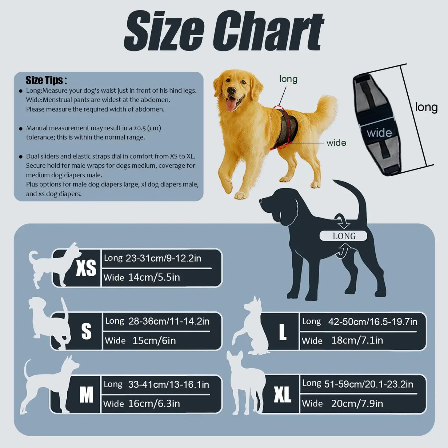 Male Dog Diaper Estrus Period Anti Harassment Safety Pants Mesh Fabric Breathable Adjustable Small Medium Large Dogs