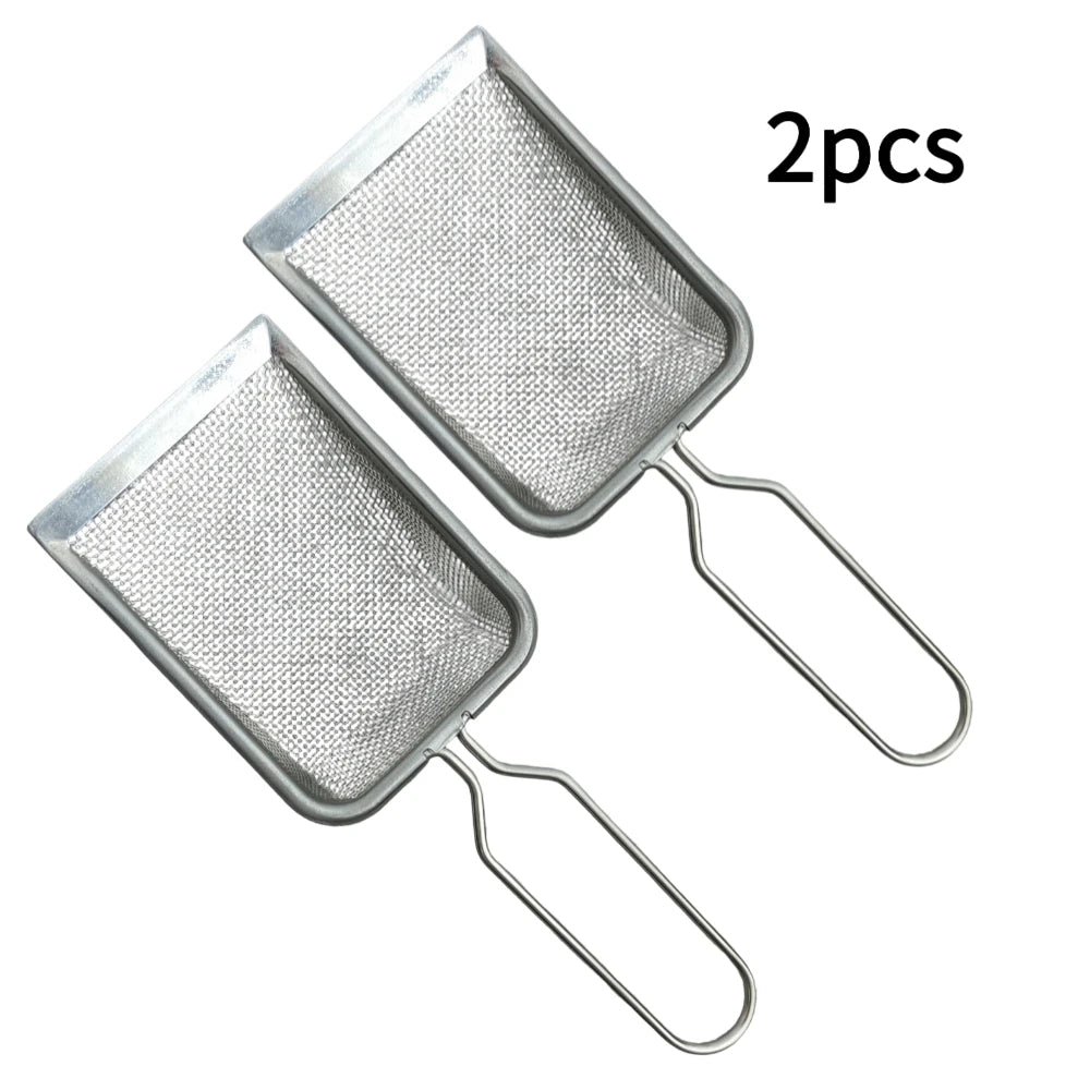 Reptile Enclosure Cleaning Scoop—Stainless Steel Sand Scoop Specifically Designed for Reptiles—For Cleaning Calcium Sand, Lizard