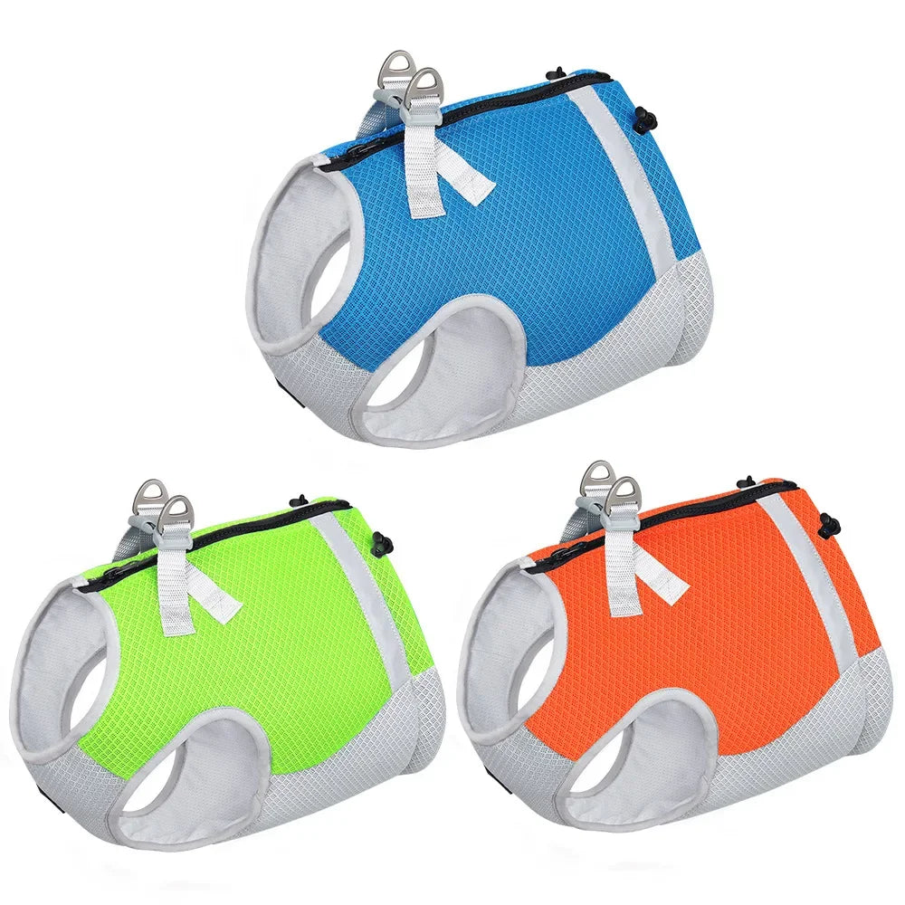 Dog Cooling Vest Harness for Small Medium Largre Adjustable Reflective Summer Ice Quick Release Hot Pet Cool Jacket