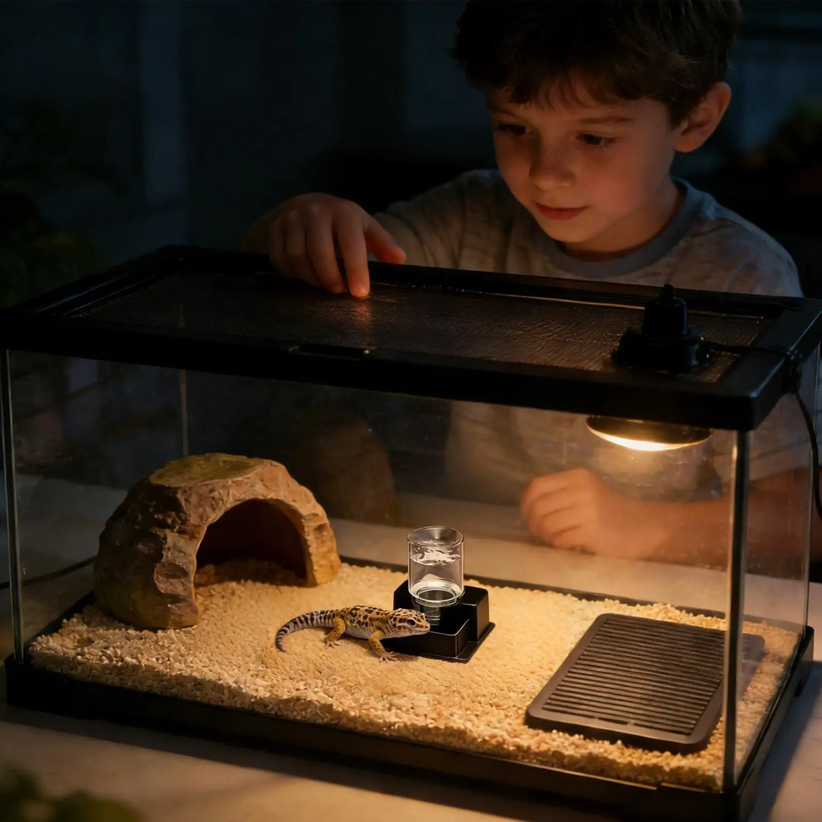 Automatic Gravity Water Dispenser Reptile Feeder Detachable Bowl for Lizard Snake Tortoise Chameleon Gecko No Electricity