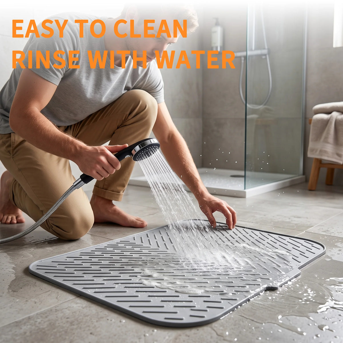 Large Cat Litter Mat Silicone Extra Large Multi-Cat Spill Proof Waterproof Non-Slip Durable Cat Litter Tray Mat for Multiple Cats
