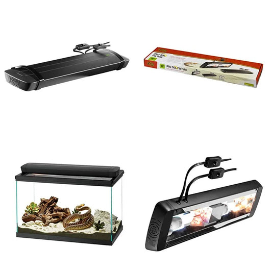 Pro Sol Customizable Light and UVB Fixture for Reptile Terrariums, 20 Inches