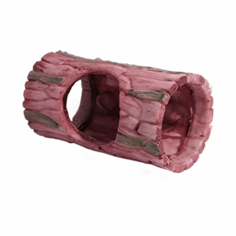 Resin Ornament Reptile Hideout Cave Tree Hollow Climbing Space Hollow Tree Trunk Decor Strong Suction Cup Comfortable