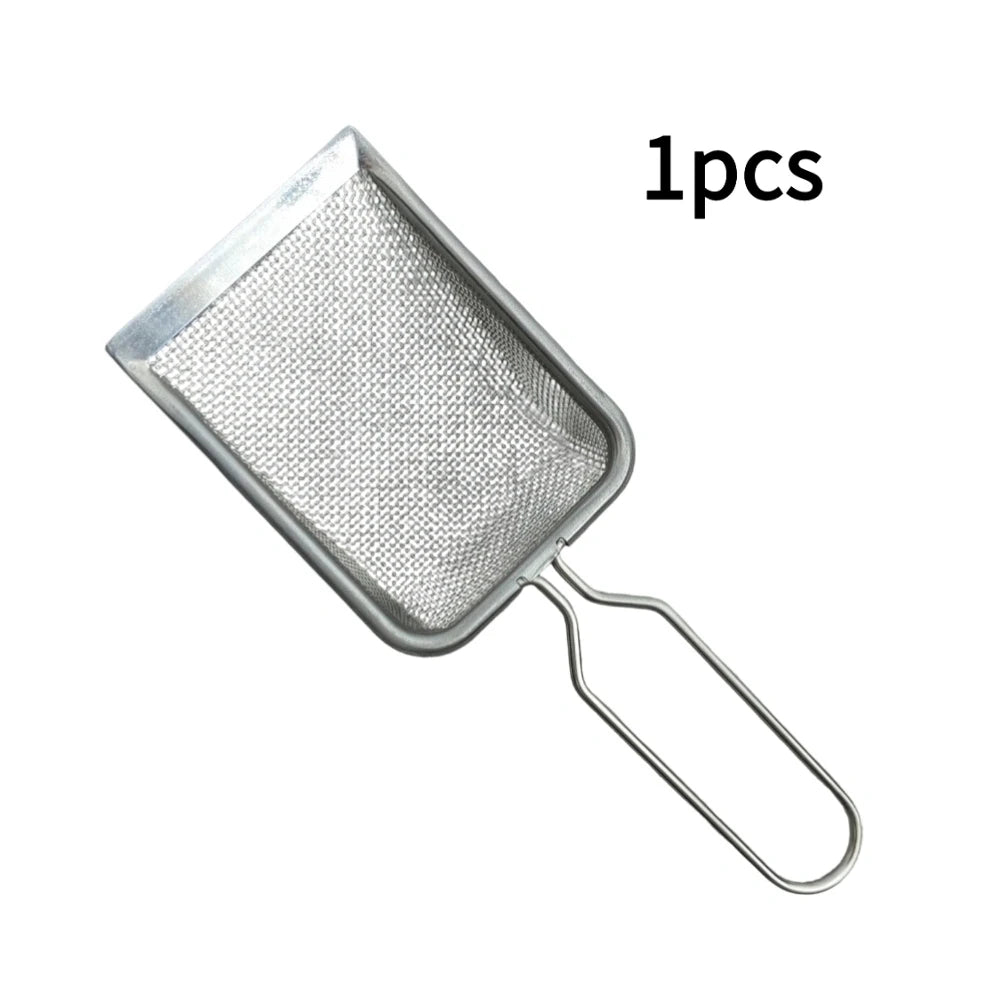 Reptile Enclosure Cleaning Scoop—Stainless Steel Sand Scoop Specifically Designed for Reptiles—For Cleaning Calcium Sand, Lizard
