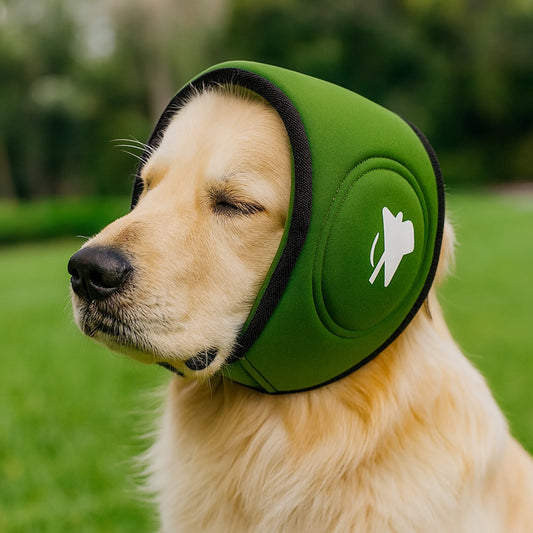 Dog Calming Hood, Anti-scare & Thunder-proof Magic Tape Ear Muffs