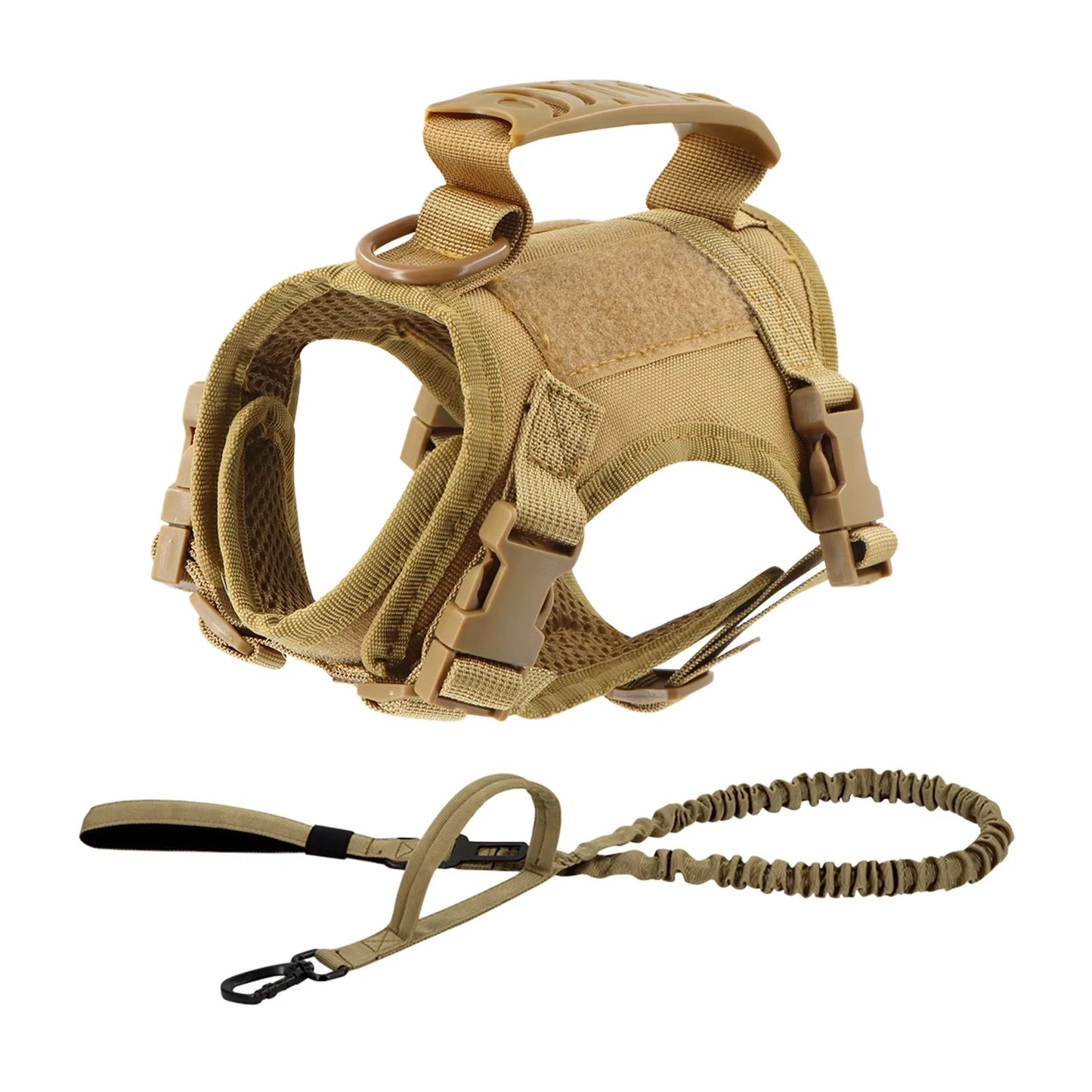Tactical Puppy Harness Leash Set For Small Dogs Adjustable Cat Harnesses Vest For Training Walking Military Cats Dog Accessories
