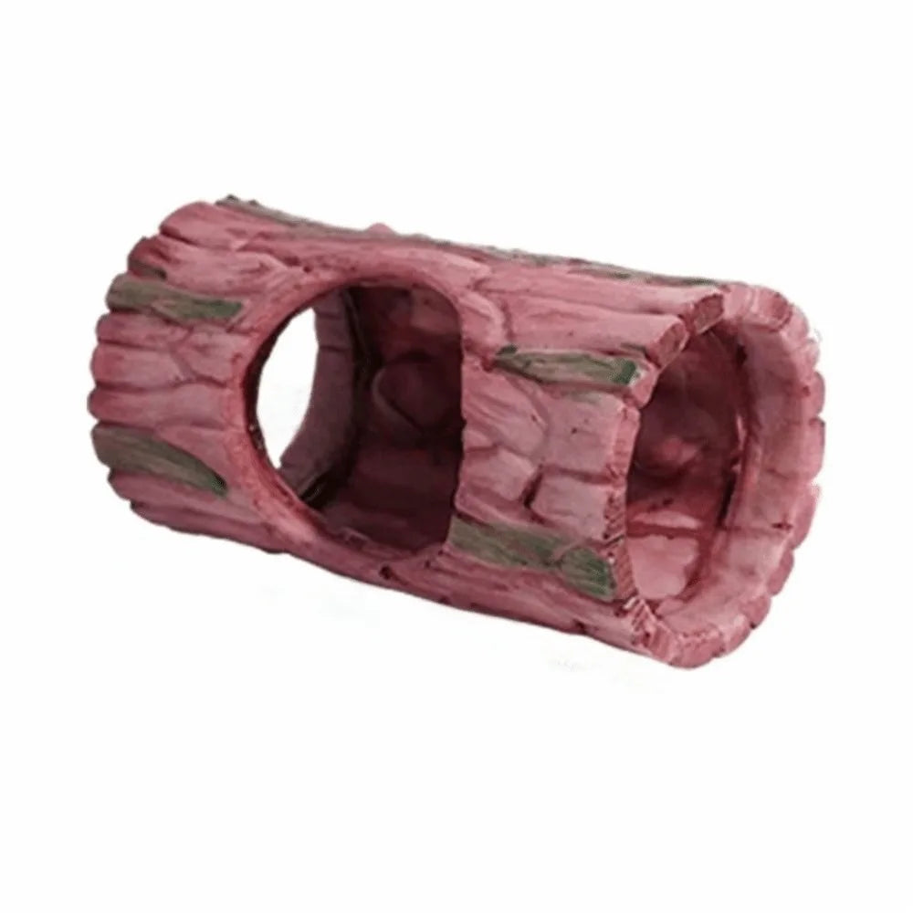 Resin Ornament Reptile Hideout Cave Tree Hollow Climbing Space Hollow Tree Trunk Decor Strong Suction Cup Comfortable