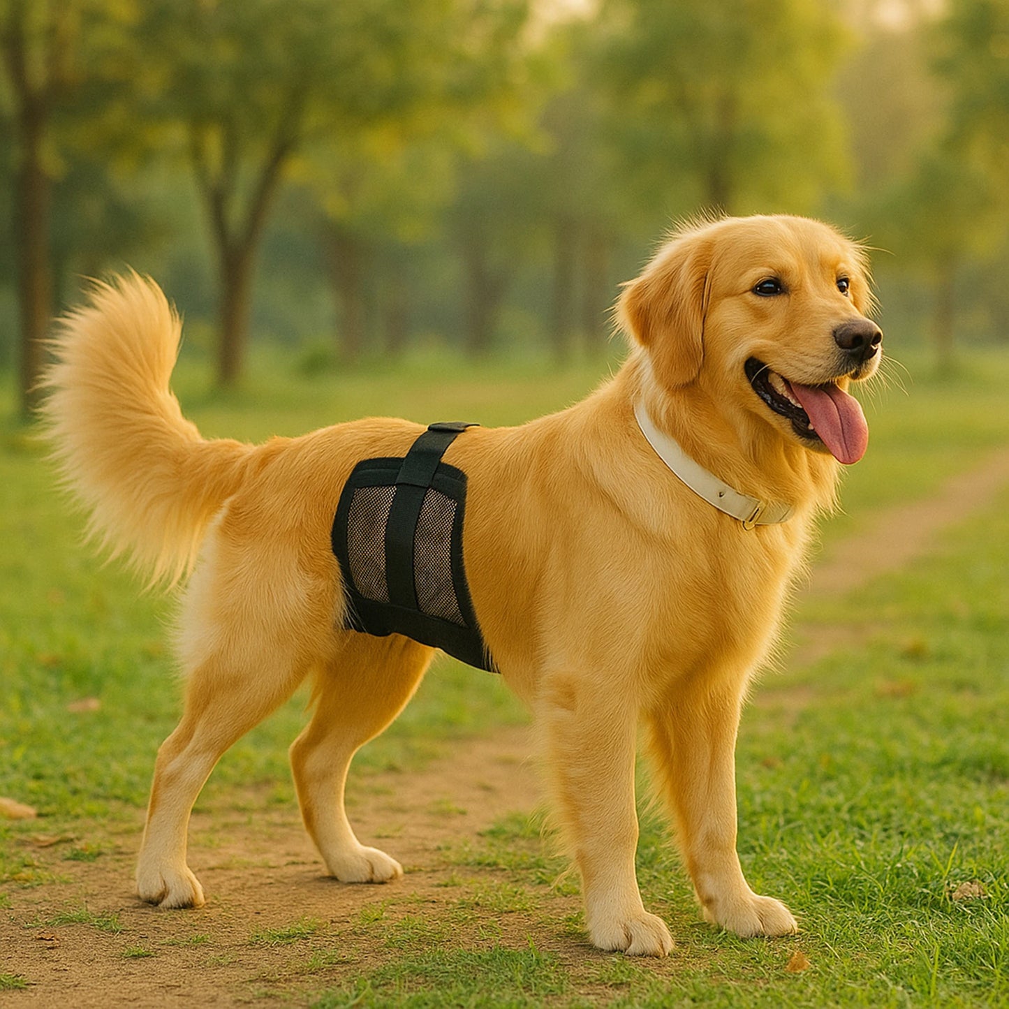 Male Dog Diaper Estrus Period Anti Harassment Safety Pants Mesh Fabric Breathable Adjustable Small Medium Large Dogs